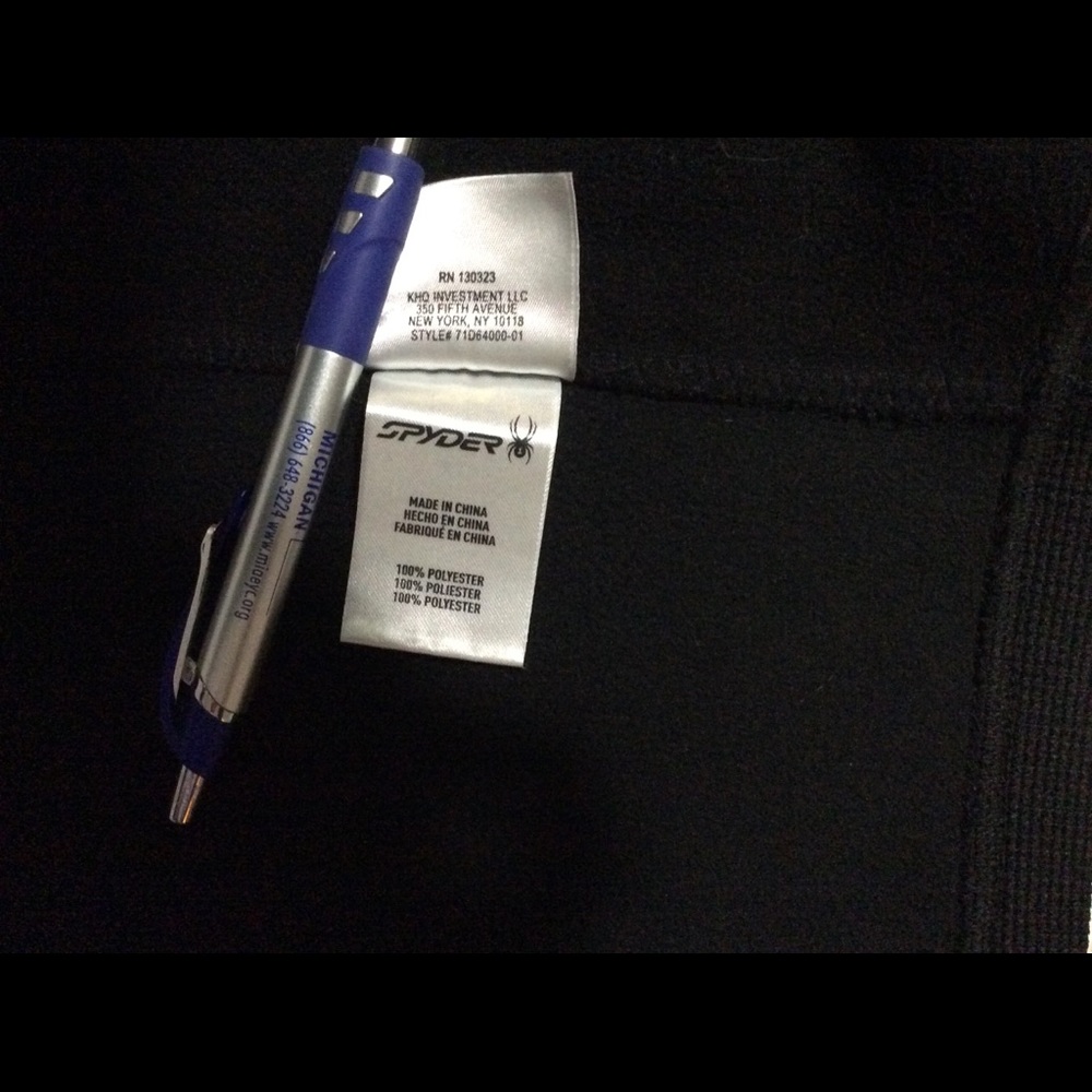 NEW Spyder Men’s Small zip up - Picture 5 of 5